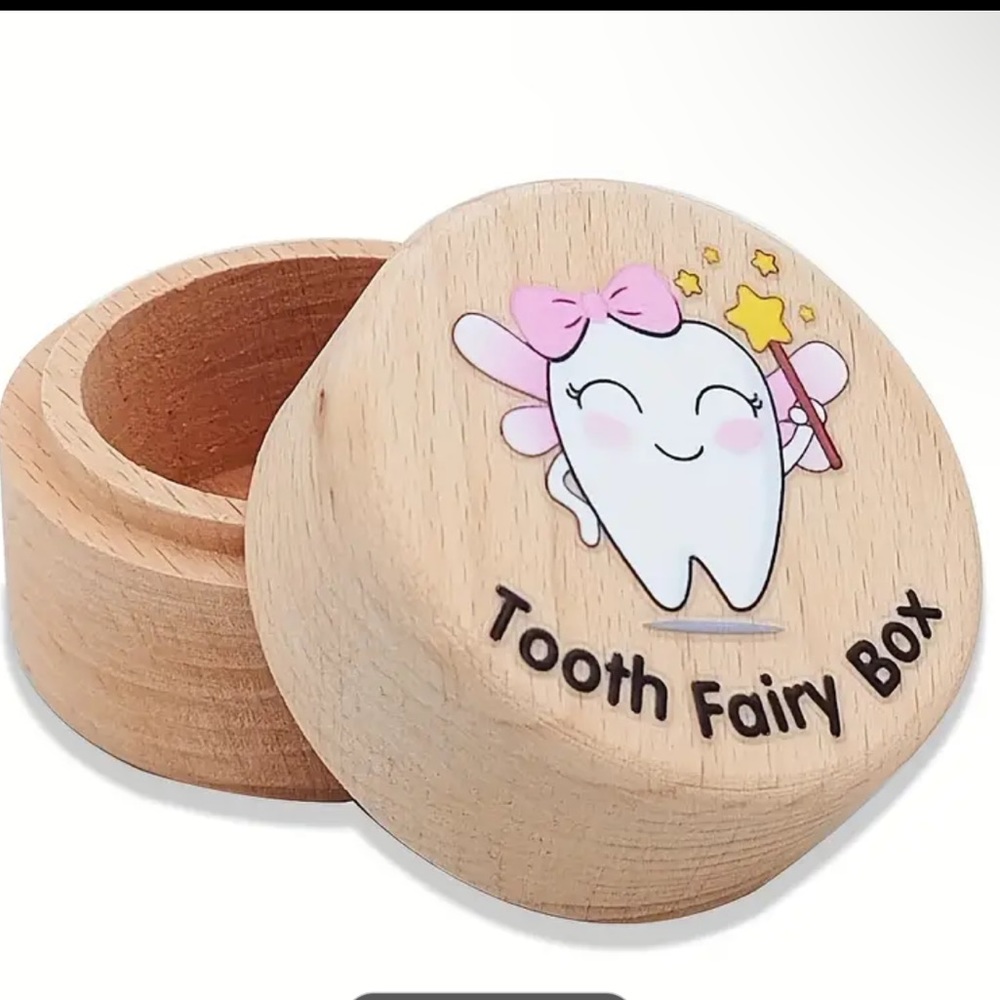 🩷5/$15🩷 Wooden tooth fairy box keepsake
